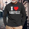 I Love Abbeville Long Sleeve T-Shirt Gifts for Old Men