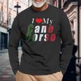 I Love My Cane Corso Mastiff Italian Flag Colors Long Sleeve T-Shirt T-Shirt Gifts for Old Men