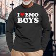 I Love Emo Boys Long Sleeve Gifts for Old Men