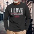 I Love Veena Musical Instrument Music Musical Long Sleeve T-Shirt Gifts for Old Men