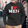 I Love Without The N Heart With N Crossed Out Long Sleeve T-Shirt Gifts for Old Men