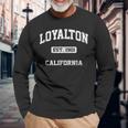 Loyalton California Ca Vintage State Athletic Style Long Sleeve T-Shirt Gifts for Old Men