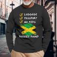 Luggage Passport No Jamaica Travel Vacation Outfit Long Sleeve T-Shirt Gifts for Old Men