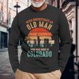 Mb Never Underestimate An Old Man Born In Colorado Long Sleeve T-Shirt Gifts for Old Men