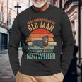 Mb Never Underestimate An Old Man With A Rottweiler Long Sleeve T-Shirt Gifts for Old Men