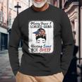 Messy Buns And Loaded Guns Raising Lions Patriotic Not Sheep Long Sleeve T-Shirt Gifts for Old Men