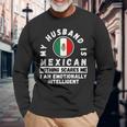Mexican Husband Mexico Heritage Flag For Wife Long Sleeve T-Shirt T-Shirt Gifts for Old Men