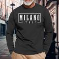 Milano Italia Italy Italian Souvenir Italian Long Sleeve T-Shirt T-Shirt Gifts for Old Men