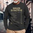 Miles Name Miles Facts Long Sleeve T-Shirt Gifts for Old Men