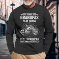 Motorcycle Grandfather Biker Grandpa Fathers Day Long Sleeve T-Shirt T-Shirt Gifts for Old Men