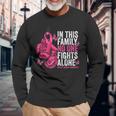 In This No One Fight Alone Breast Cancer Awareness Long Sleeve T-Shirt Gifts for Old Men