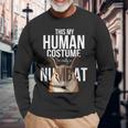 Numbat Graphic Banded Anteater Walpurti Australian Long Sleeve T-Shirt Gifts for Old Men