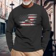 Oh-58 Kiowa Helicopter Usa Flag Helicopter Pilot Long Sleeve T-Shirt T-Shirt Gifts for Old Men