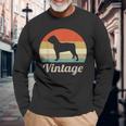 Olde English Bulldog Dog Vintage Retro Style 60S 70S 70S Vintage Long Sleeve T-Shirt T-Shirt Gifts for Old Men