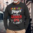 Paintball Paintballer Video Gamer Shooting Team Sport Master Long Sleeve T-Shirt Gifts for Old Men