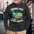 Parrotfish For Global Warming Activist Biologist Long Sleeve T-Shirt Gifts for Old Men