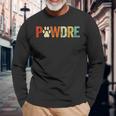 Pawdre Cat Dad Dog Dad Fathers Long Sleeve T-Shirt Gifts for Old Men
