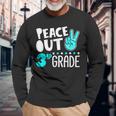 Peace Out 3Rd Grade Graduation Last Day School 2023 Long Sleeve T-Shirt T-Shirt Gifts for Old Men