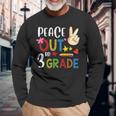 Peace Out 3Rd Grade Last Day Of School 3Rd Grade Long Sleeve T-Shirt T-Shirt Gifts for Old Men