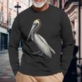 Pelican Cute Brown Pelican Long Sleeve T-Shirt Gifts for Old Men