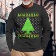 Periodic Table Ugly Christmas Sweater Long Sleeve T-Shirt Gifts for Old Men