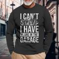 Plans In The Garage Dad Auto Mechanic Repairman Car Fix Long Sleeve T-Shirt T-Shirt Gifts for Old Men