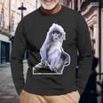 Popa Langur Lovers Long Sleeve T-Shirt Gifts for Old Men