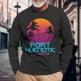 Port Hueneme California Retro 80S Long Sleeve T-Shirt Gifts for Old Men