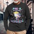 Prek We Are Done Kindergarten Here We Come Mermaid Girls Long Sleeve T-Shirt Gifts for Old Men