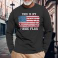 This Is My Pride Flag Usa American 4Th Of July Patriotic Long Sleeve T-Shirt T-Shirt Gifts for Old Men