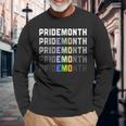 Pride Month Emo Demon Lgbt Gay Pride Month Transgender Long Sleeve T-Shirt Gifts for Old Men
