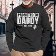 Promoted To Daddy Est 2024 Fathers Day First Time Dad Long Sleeve T-Shirt Gifts for Old Men