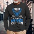 Proud Air Force Cousin Veteran Pride Long Sleeve T-Shirt T-Shirt Gifts for Old Men