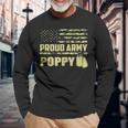 Proud Army Poppy Military Pride Long Sleeve T-Shirt Gifts for Old Men