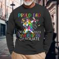 Proud Dad Of A 2023 Kindergarten Graduate Unicorn Dabbing Long Sleeve T-Shirt T-Shirt Gifts for Old Men