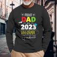 Proud Dad Of A Class Of 2023 5Th Grade Graduate Cute Heart Long Sleeve T-Shirt T-Shirt Gifts for Old Men