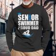 Proud Dad Senior Swimmer Class Of 2020 Swim Team Sport Long Sleeve T-Shirt T-Shirt Gifts for Old Men