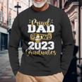 Proud Dad Of Two 2023 Graduates Class Of 2023 Senior Long Sleeve T-Shirt T-Shirt Gifts for Old Men