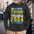 Proud Father Of A Class Of 2024 Graduate Senior 2024 Long Sleeve T-Shirt T-Shirt Gifts for Old Men