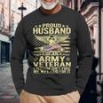 Proud Husband Of An Army Veteran Spouse Freedom Isn't Free Long Sleeve T-Shirt Gifts for Old Men