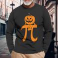 Pumpkin Pie Math Halloween Thanksgiving Pi Day Long Sleeve T-Shirt Gifts for Old Men