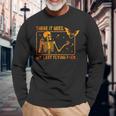 There It Goes My Last Flying Fuck Skeleton Halloween Long Sleeve T-Shirt Gifts for Old Men