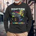 Ready To Crush Kindergarten First Day Of School Dinosaur Boy Long Sleeve Gifts for Old Men