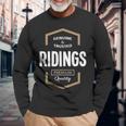 Ridings Name Ridings Quality Long Sleeve T-Shirt Gifts for Old Men