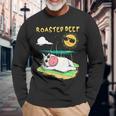 Roast Beef Cow Vacation Sun Tan Calf Lover Summer Vacationis Long Sleeve T-Shirt Gifts for Old Men