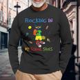 Rocking In My School Shoes Cat Back To School Long Sleeve T-Shirt Gifts for Old Men