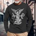 Saint Michael The Archangel Catholic Angels Long Sleeve T-Shirt Gifts for Old Men