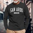 San Ardo California Ca Vintage Athletic Sports Long Sleeve T-Shirt Gifts for Old Men