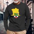 Saxony-Anhalt Flag German Region Long Sleeve T-Shirt Gifts for Old Men