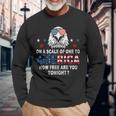 On A Scale Of One To America 4Th Of July Fourth Party Long Sleeve T-Shirt Gifts for Old Men